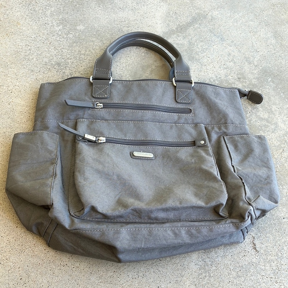 Baggallini Gray Convertible Backpack Purse